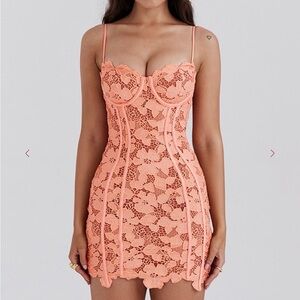 House of CB ILAYDA Lace Mini Dress in Size S